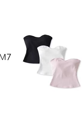 NEM7 2026 意式风带胸垫柔光修身百搭抹胸上衣外穿