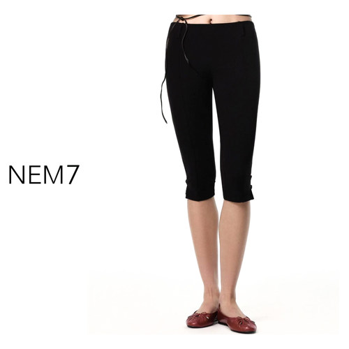 NEM7 2026【时髦神裤】中腰修身遮胯百搭显瘦弹力修身7分裤