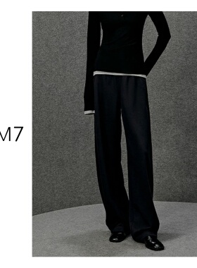 NEM7 休闲风老钱时尚松弛舒适温暖的慵懒风休闲显瘦裤