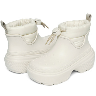 Crocs卡骆驰女鞋雪屋蓬蓬时尚暖靴洞洞鞋外厚底棉靴209324_160