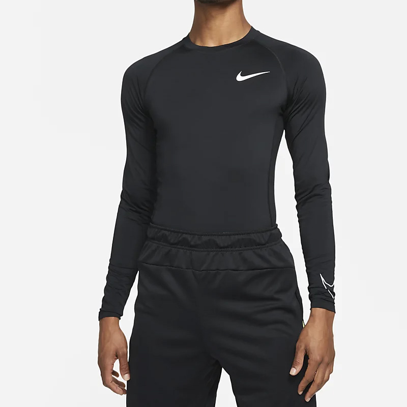 NIKE耐克男子吸汗透气舒适健身跑步紧身服运动服长袖DD1990-010