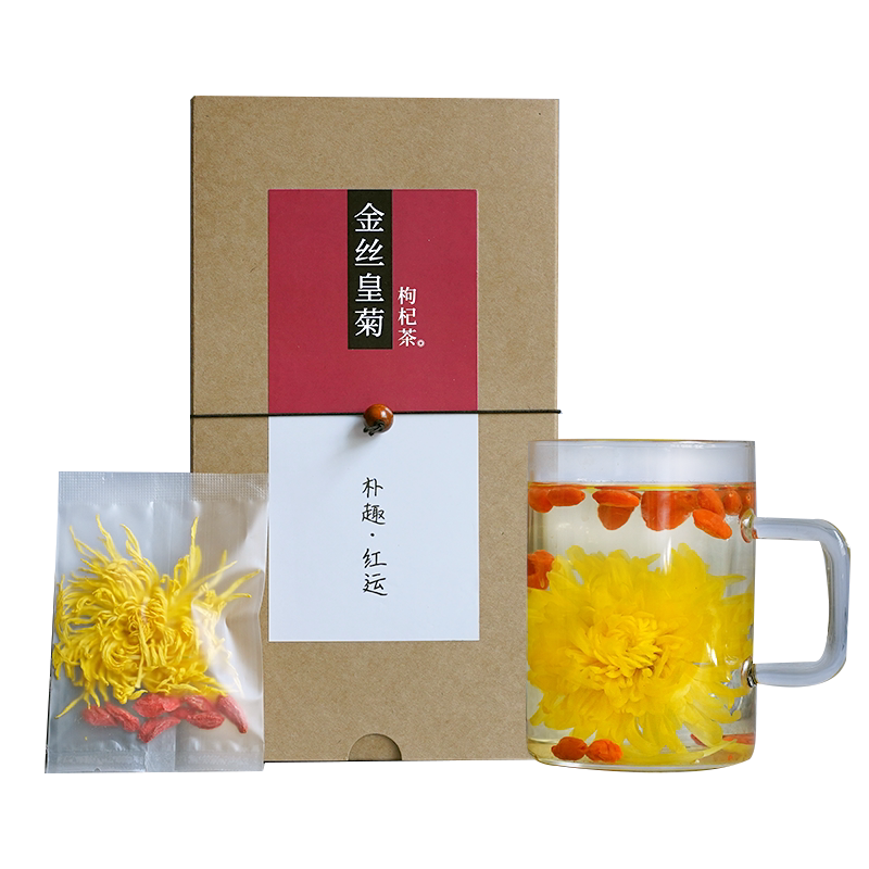 大菊花茶金丝皇菊大朵礼盒黄菊