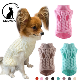 Dog Sweaters for Small Dogs Winter Warm Dog Clothes Turtlene