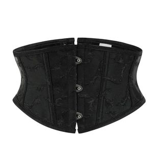 Lace Sat Bustiers Bones Plastic Belt Corset Sexy Womens