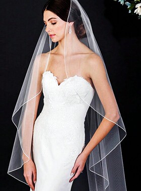 Bridal Veil Long Veil Single Wedding Party Simple Compact Si