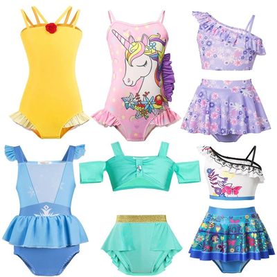 2025 Girls Summer Swimming Baby Bathing Suit Kids Swimwear S