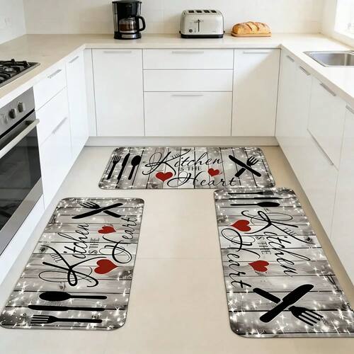 1pcs Farmhouse Kitchen Floor Mat Set - Suitable For Comforta
