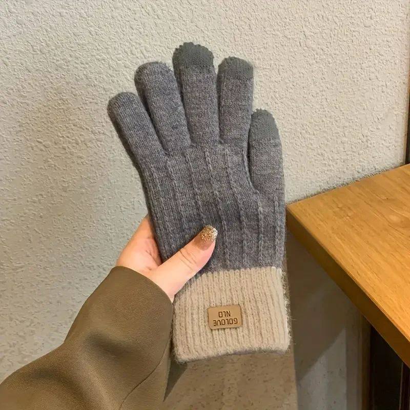 Autumn and Winter Touch Screen Gloves for Men Double Layer T