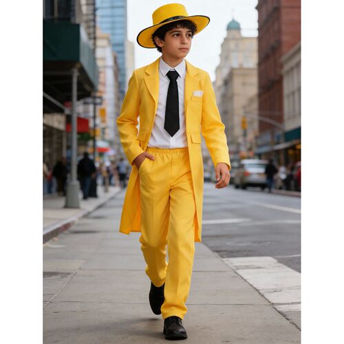 Halloween Boys Yellow Suit Costume Set Kids Party Cosplay Ou