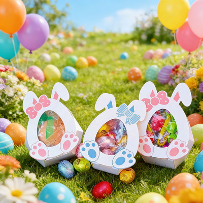 Easter Party Cartoon Bunny Egg Candy Carton Party Decorative