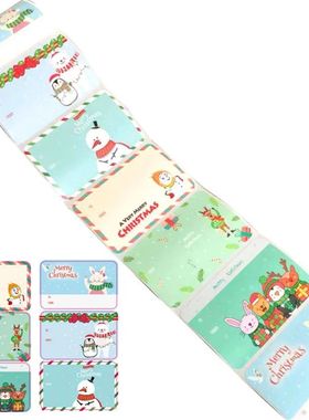 50pcs Celebrate Christmas Sticker Adhesive Labels Envelope S