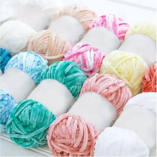 1pcs 100g super soft velvet wool coarse knitted yarn materia