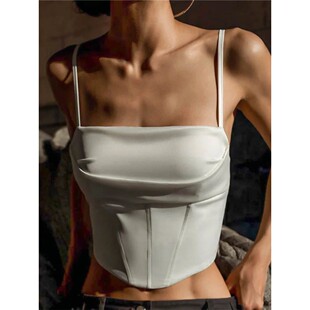 Top Sexy Crop Strap Skinny Tank Bandage Spaghetti Backless