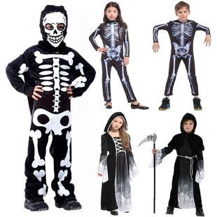 Umorden Halloween Skull Skeleton Costumes Kids Child Scary D