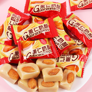 小蜻蜓果仁奶酥糖果零食杏仁酥糖小包装 糖果扁桃仁奶糖夹心糖果