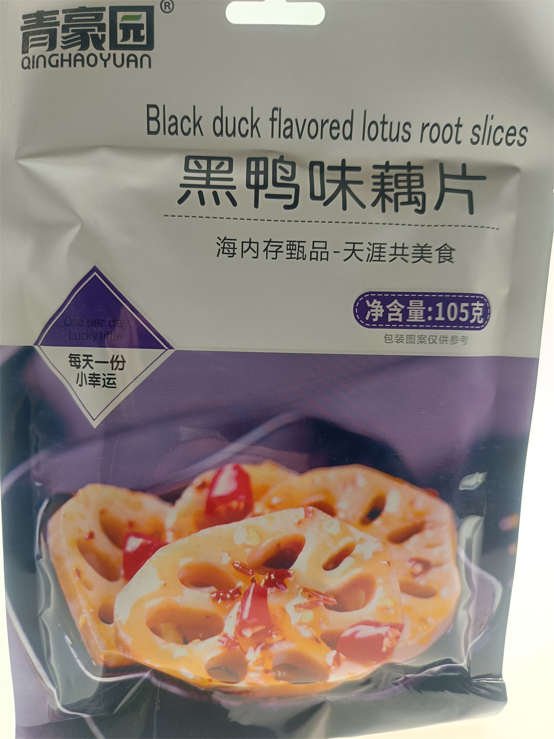 青豪园黑鸭味藕片美味零食