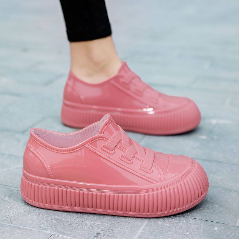 上海正牌新款女士雨鞋内增高防水鞋短筒时尚雨靴耐磨厨房水靴低帮