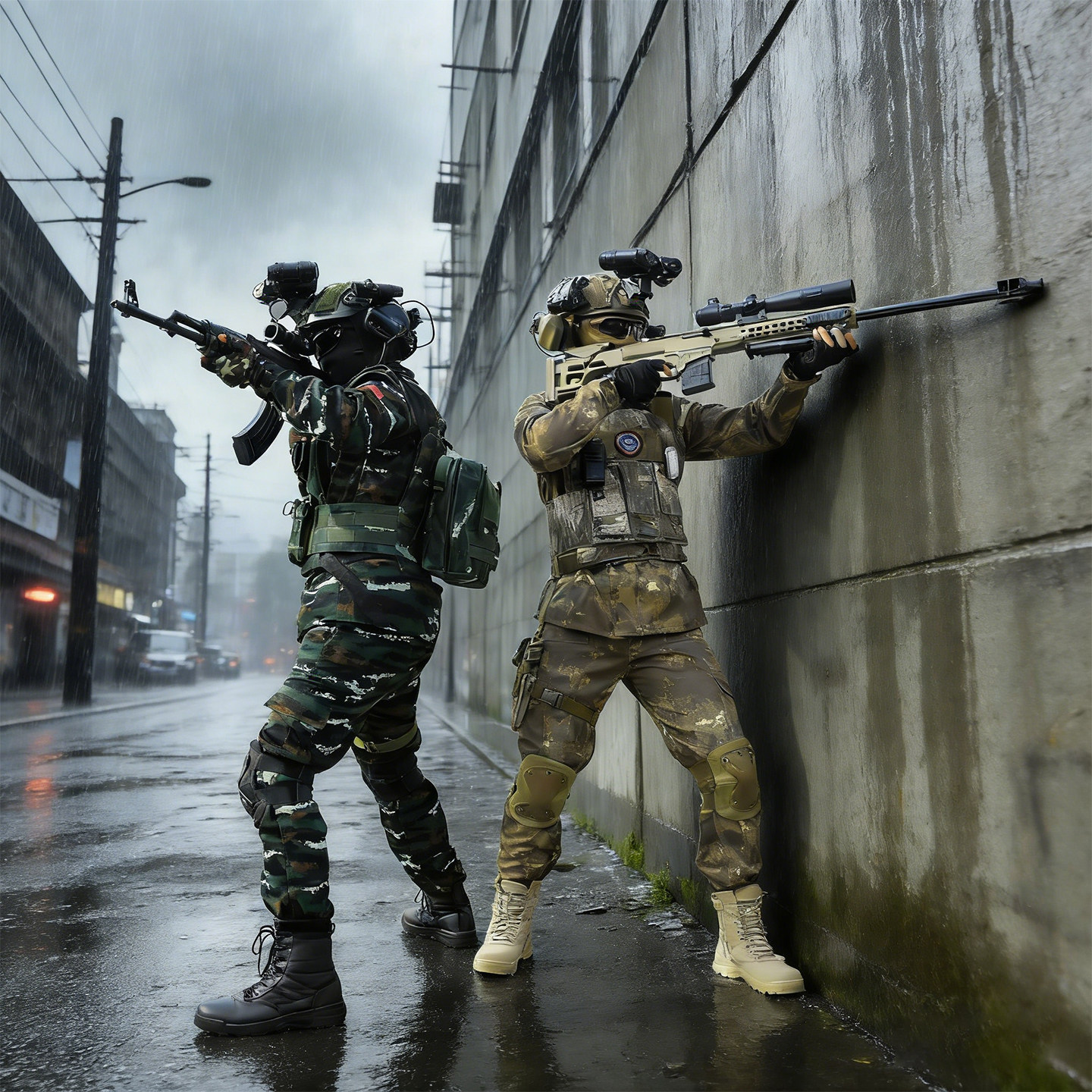 迷彩服儿童特种兵套装男户外战术服女童长袖军训表演迷彩演出服装