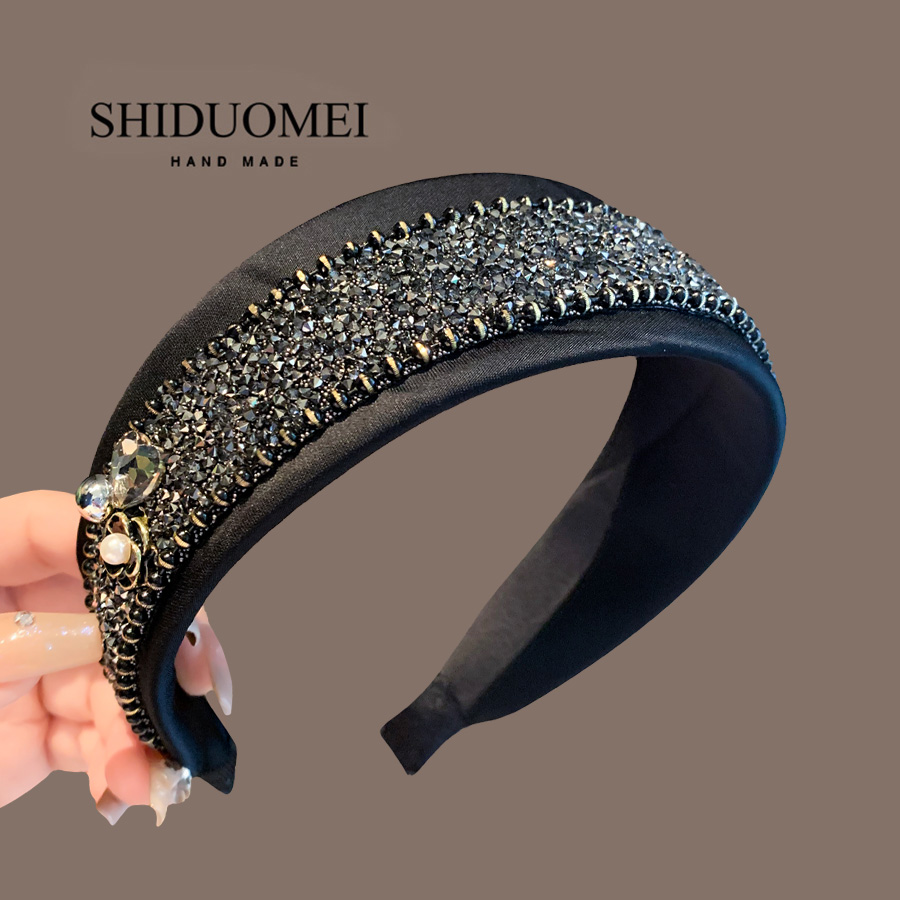 饰多美工业风水钻轻奢发箍百搭