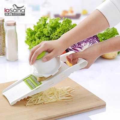 乐尚多功能切菜器厨房用品土豆丝切丝器切条切片器刨丝器切菜机