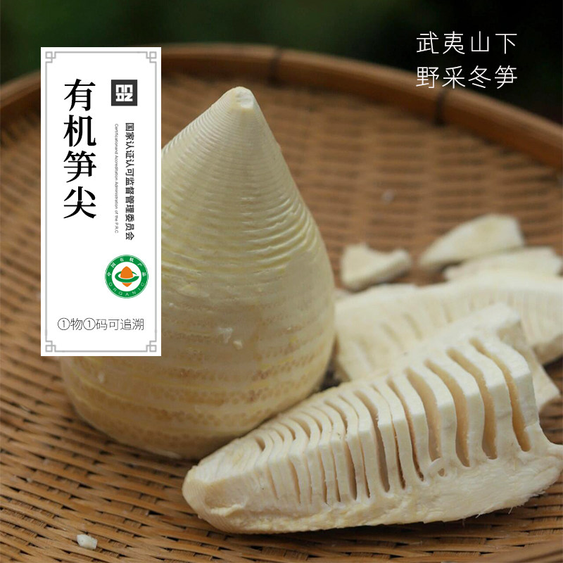 有机笋尖 高山冬笋新鲜嫩笋尖白玉笋200g*2