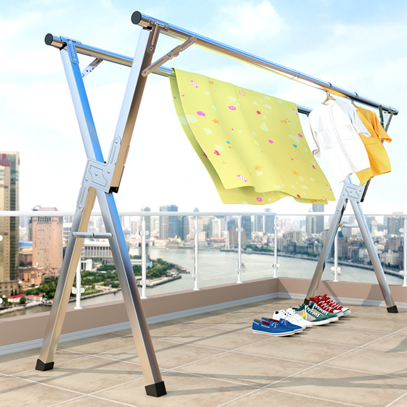 【质价甄选】落地晾衣架晒被子凉衣杆衣架1.6米1个多规格
