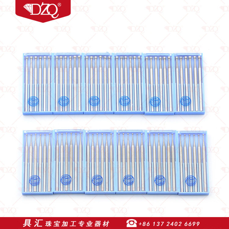 进口F256A开口吸珠针开口吸珠德国KOMET蓝盒吸珠戒爪抛光打磨钻头