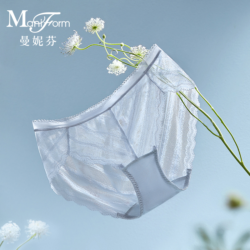 曼妮芬低腰性感蕾丝女士内裤