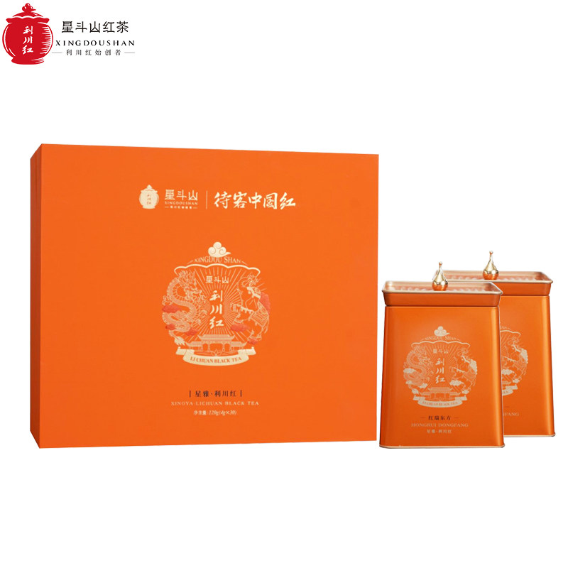 星斗山利川红特级红茶礼盒120g图片