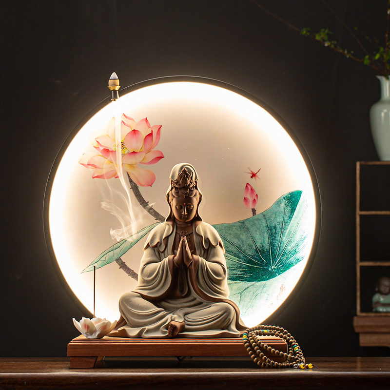 玄关灯装饰拜佛供奉新中式家用