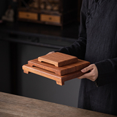 沙比利实木长方正方形底座摆件鱼缸花瓶盆景佛像瓷器工艺品木托架