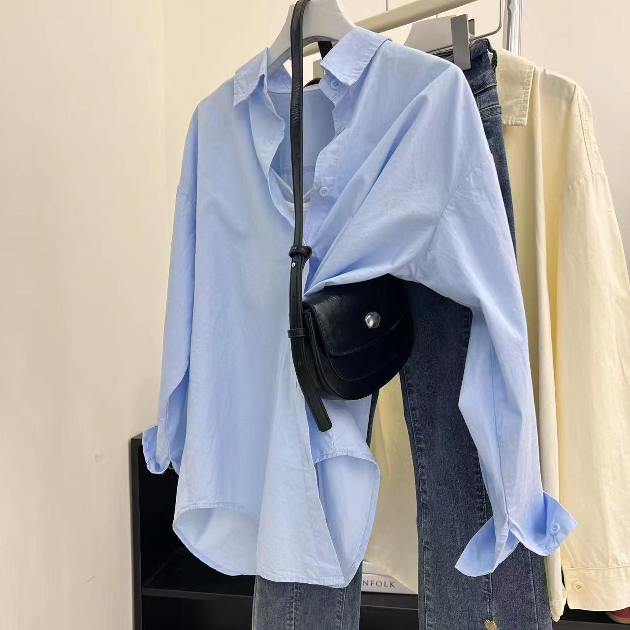 宽松女气质显瘦百搭韩版运动衬衫