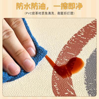 圆形地毯儿童房阅读区免洗易打理pvc防水卧室客厅卡通椅子垫地垫