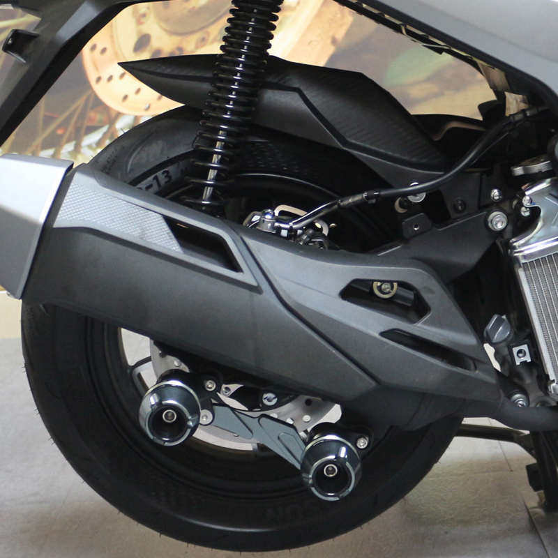 适用天鹰TX150改装配件排气管保险杠摩托车防摔球防护棒