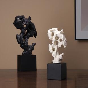 新中式仿真树脂太湖石摆件家居客厅玄关酒柜酒店奇石工艺品装饰品