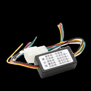 九号电动车加装氛围灯流水灯爆闪灯负控转正控转换器尾灯接线模块