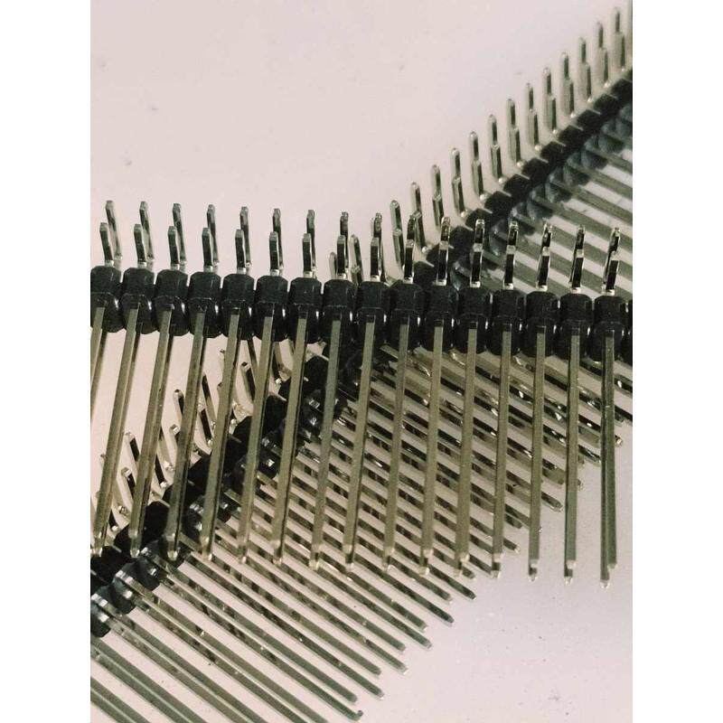 2.54mm2*40P加长双排弯针90度插针直针长3/7/9/10/12/15/20/30mm