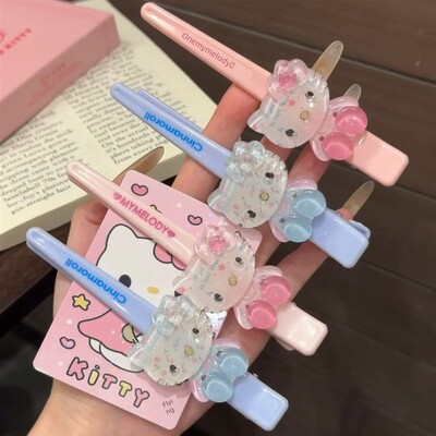 果冻卡通发夹尖嘴夹在三维少女心一字夹日式刘海侧面夹头饰发卡