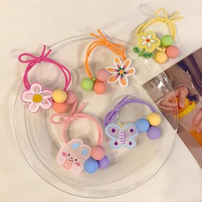 儿童皮筋头绳小女孩扎头发高弹力发圈发饰女童不伤发可爱发绳头饰