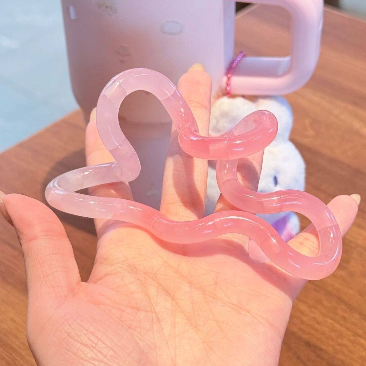 扭扭棒解压玩具幻石温变扭扭乐多色水晶tan思维绳解压gle发泄玩具