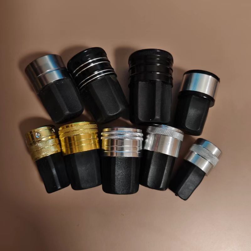 鱼竿前堵头通用鱼竿前堵原装上堵头通用型堵塞鱼杆铝合金黑色银色