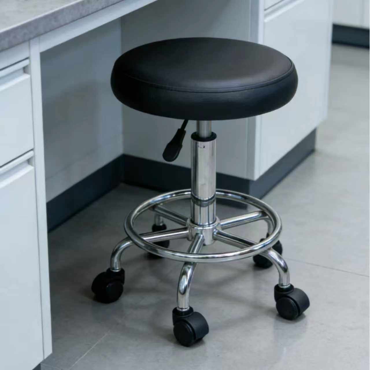 童柯吧台椅美容美甲凳实验室流水线无尘车间旋转升降圆凳工厂椅子