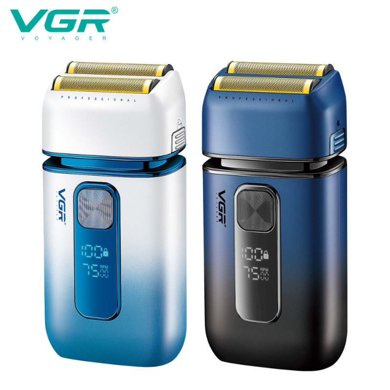 跨境VGR-362往复式剃须刀电动刮胡刀光头理发器可防水洗充电式