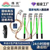 伟光10KV携带型短路接地线室户内配电房铝头螺旋式 高压接地棒厂家