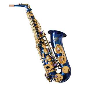 卡尔沃兹中音萨克斯 蓝漆金键 降E调萨克斯乐器
