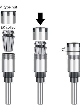 11头pcsER16弹夹簧头夹带8m柄刀头延长m479杆铣刀刀架