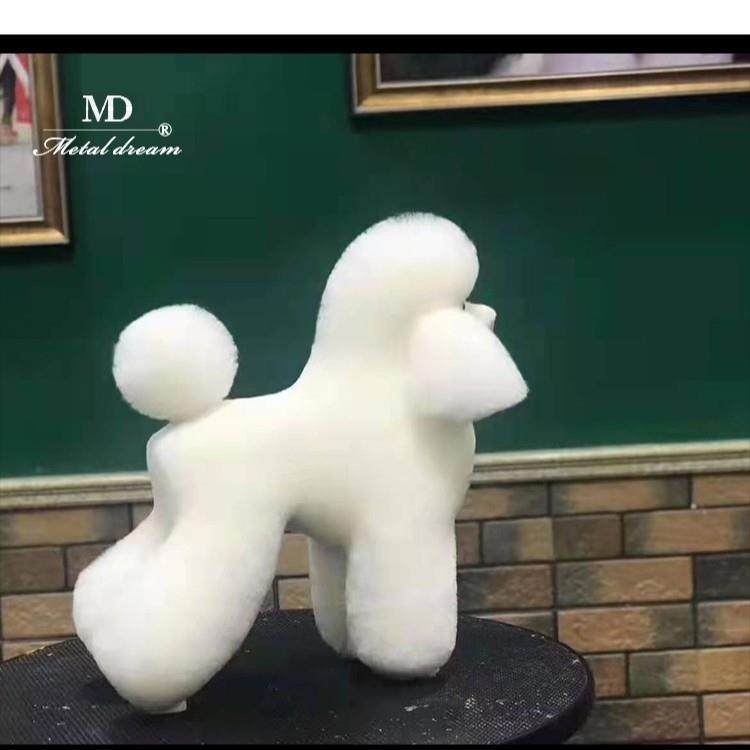 贵宾泰迪系狗身体型真宠物美容学校模练习萌模白色特骨架仿假毛