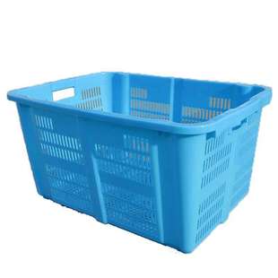 周转箱长方形塑料加厚大号工具箱水产蔬果包装 箱网眼零件盒物流框