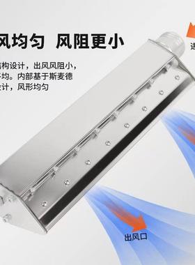 高压风机配套不锈钢04除尘清洗干燥风刀AL1000mm铝合金吹水风刀