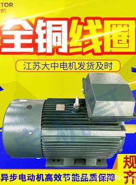 江苏大中电机YE3-80M2-2 1.1KW三相异步电动机三级能效-厂家直供